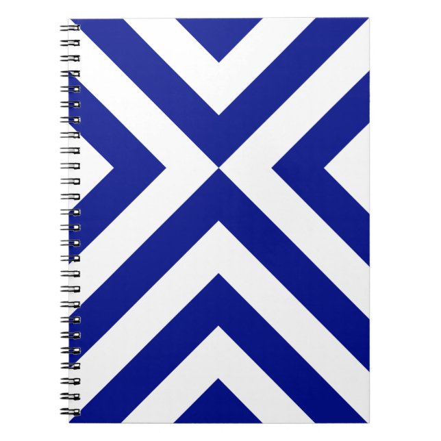Caderno Espiral Cavalos Azuis e Brancos (Frente)