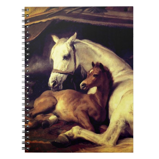 Caderno Espiral Cavalos de Landseer (Frente)