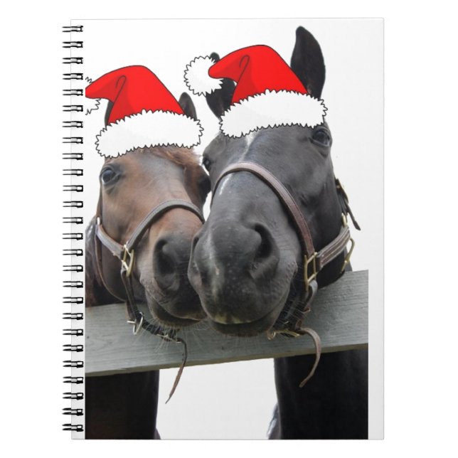 Caderno Espiral Cavalos de Natal (Frente)