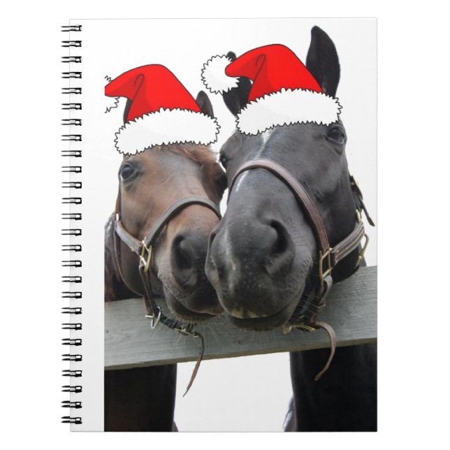 Caderno Espiral Cavalos de Natal (Frente)