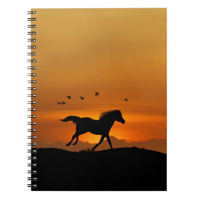 Caderno Espiral Cavalos e Aves Canteras (Frente)