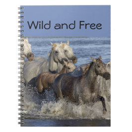 Caderno Espiral Cavalos galopando na água