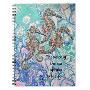 Caderno Espiral Cavalos-marinhos, Diário de cavalos-marinhos, cava