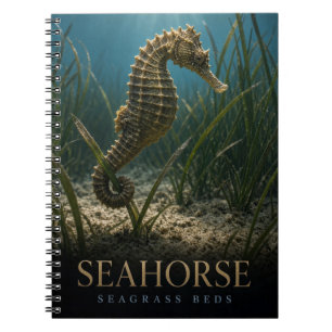 Caderno Espiral Cavalos-Marinhos Leitos de Erva Marinha Vida Selva