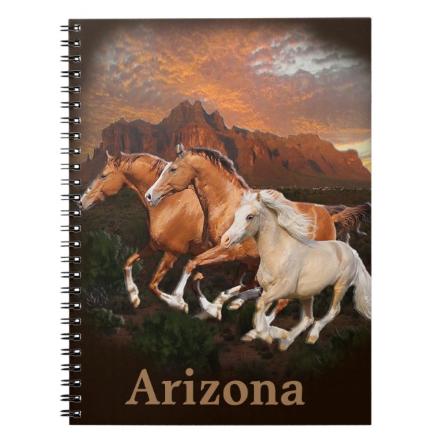 Caderno Espiral Cavalos Selvagens (Frente)