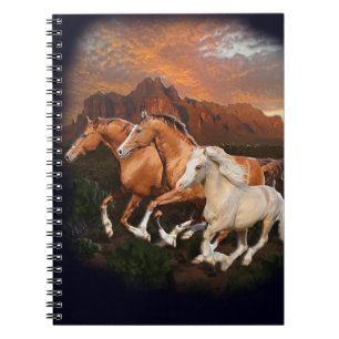 Caderno Espiral Cavalos selvagens