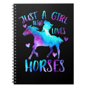 Caderno Espiral Cavalos só uma garota que ama Cavalos 3