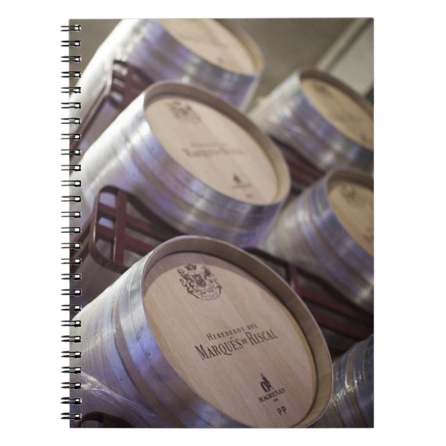 Caderno Espiral Cave de vin da adega Marques de Riscal (Frente)
