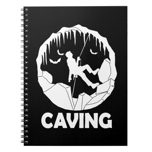Caderno Espiral Cave - Exploração de Cavernas Espeleológicas (Frente)