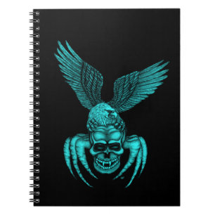 Caderno Espiral Caveira-aranha com águia