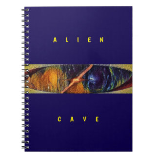 Caderno Espiral Caverna Alien - Roxo 
