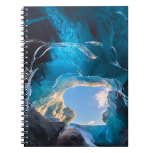 Caderno Espiral Caverna de Cristal, Campo de Gelo Vatnajokull, Sul