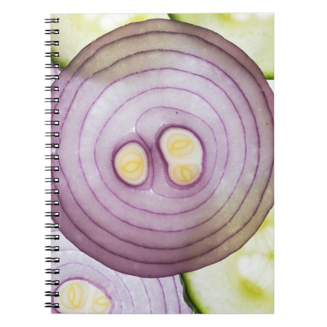 Caderno Espiral Cebolas cortadas (Frente)