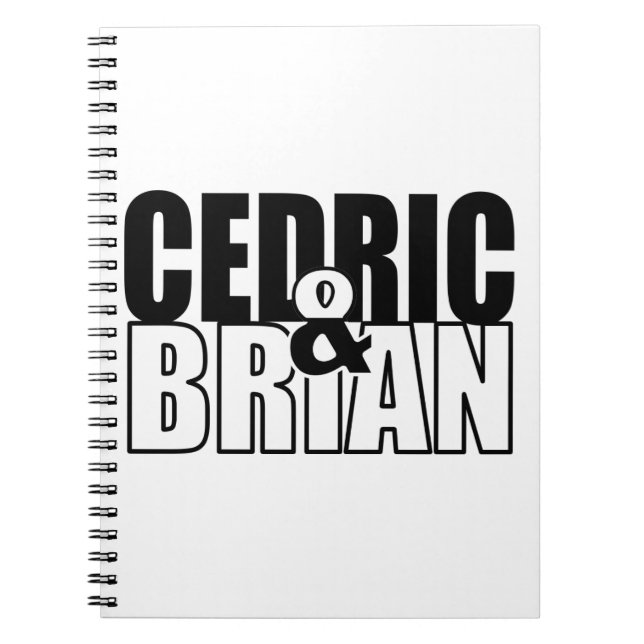 Caderno Espiral Cedric e Brian Swag (Frente)