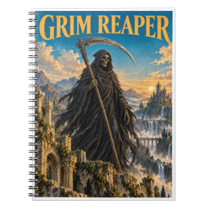 Caderno Espiral Ceifador, Monstro de Fantasia Gótica