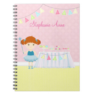 Caderno Espiral Celebração do Cupcake Ballerina