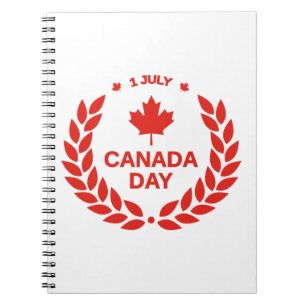 Caderno Espiral Celebração do Dia do Canadá-24658