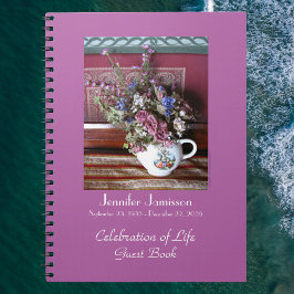 Caderno Espiral Celebração do Livro Convidado da Vida, Vintage Tea