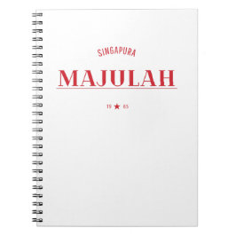 Caderno Espiral Celebração Majulah Singapura