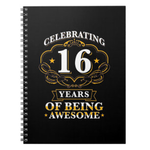 Caderno Espiral Celebrando 16 Anos De Ser Incrível