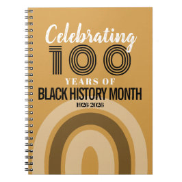 Caderno Espiral Celebrating 100 Years Of Black History Month