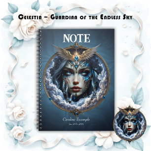 Caderno Espiral Celestia – Guardiã do Céu Infinito.