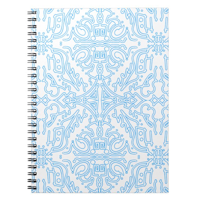 Caderno Espiral Celestial Azure Tide (Frente)
