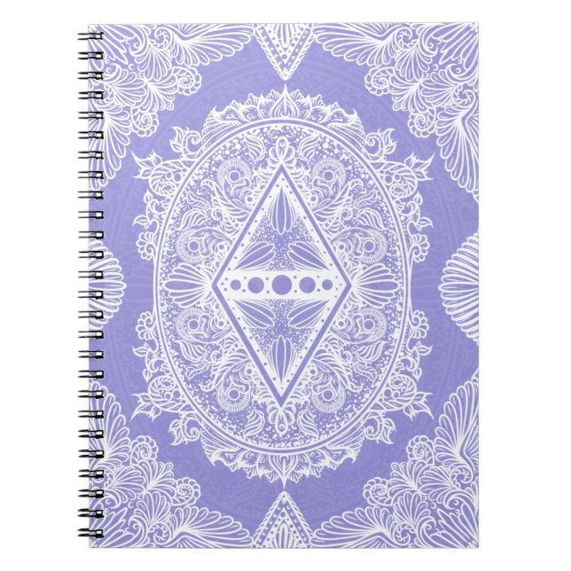 Caderno Espiral Celestial Diamond Mandala (Frente)