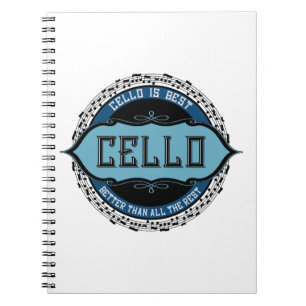 Caderno Espiral Cello Best Music Note Circle