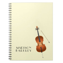 Caderno Espiral Cello Musical Music Teacher String Orchestra
