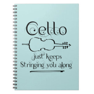 Caderno Espiral Cello String Along