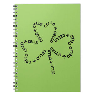 Caderno Espiral Cello Text Shamrock
