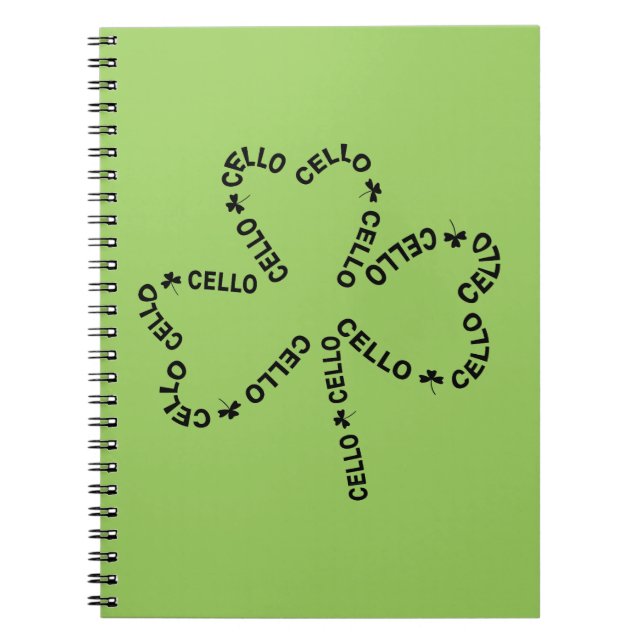 Caderno Espiral Cello Text Shamrock (Frente)