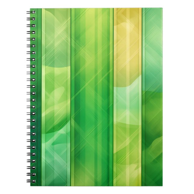 CADERNO ESPIRAL CÉLULAS DE PADRÃO DE XADREZ CELTICA VERDE IRLANDES (Frente)