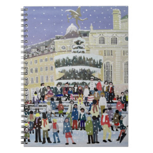 Caderno Espiral Cena da neve de Piccadilly