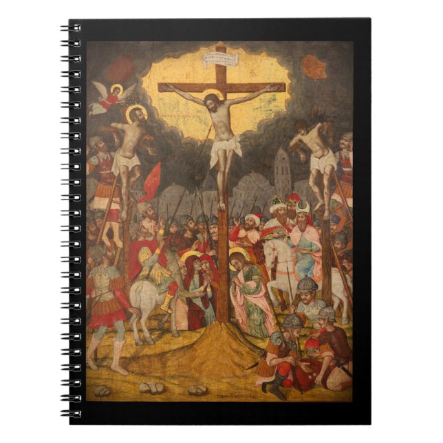 Caderno Espiral Cena de Crucificação 1711 (Frente)