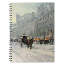 Caderno Espiral Cena de Natal da Cidade Vitoriana
