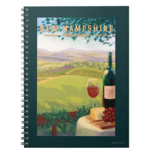 Caderno Espiral Cena nova do país de HampshireWine