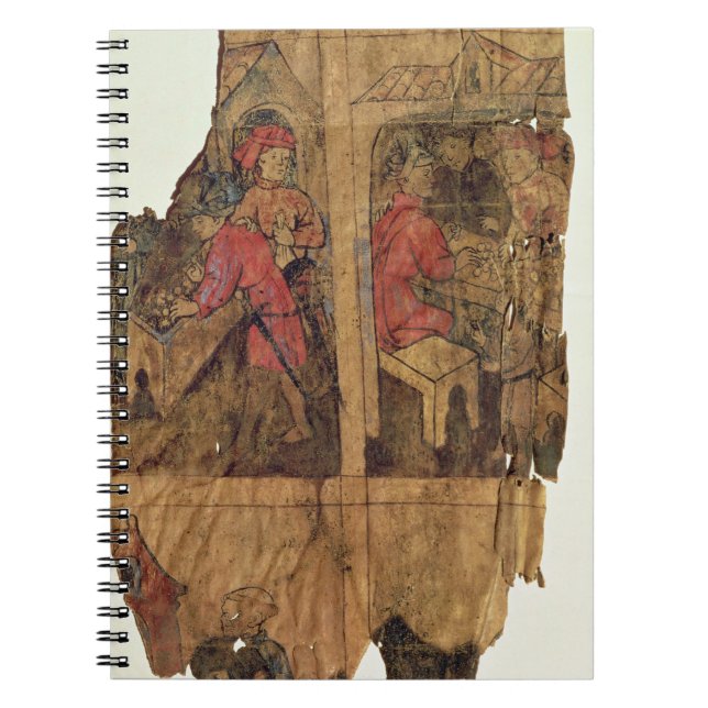 Caderno Espiral Cenas das operações de operação bancária, página (Frente)