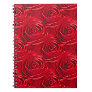 Caderno Espiral Centro abstrato do papel de parede da rosa