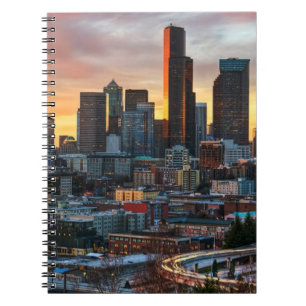 Caderno Espiral Centro de Colômbia e Seattle do centro, Seattle
