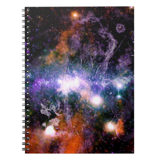 Caderno Espiral Centro Galáctico da Via Látea Galaxy X-Ray Hubble (Frente)