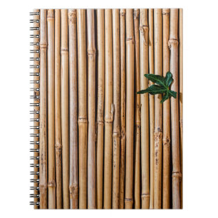Caderno Espiral Cerca da barreira do bambu
