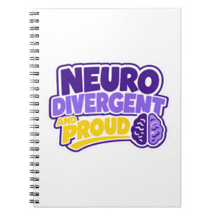 Caderno Espiral Cérebro Neurodivergente e Orgulhoso