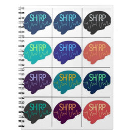 Caderno Espiral Cérebros de várias cores para notebooks espirais S