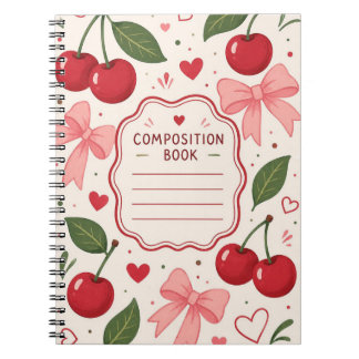 Caderno Espiral Cereja Frutada