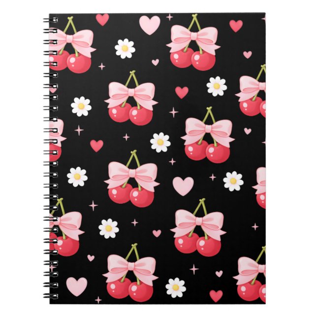 Caderno Espiral Cerejas Coquete (Frente)