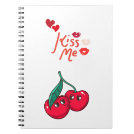 Caderno Espiral Cerejas Engraçadas no Amor.