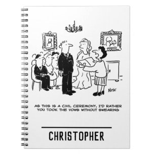 Caderno Espiral Cerimônia de Casamento Civil numa Secretaria