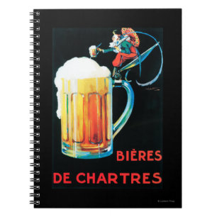 Caderno Espiral Cervejas do poster do promocional de Chartres